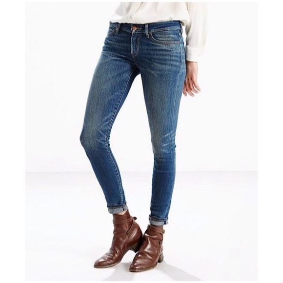 levi's 711 selvedge skinny jeans